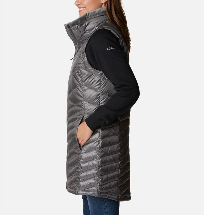Columbia Joy Peak Long Women's Vest Grey | IRXQSJ-215
