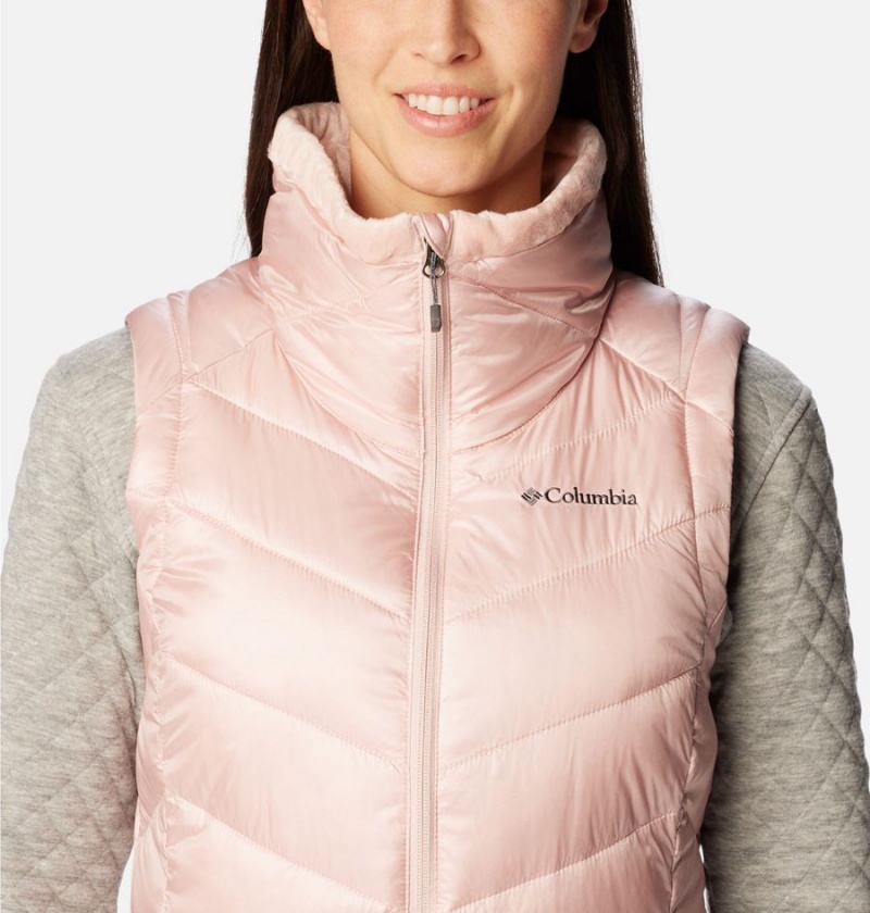 Columbia Joy Peak Long Women's Vest Pink | BYKFDC-892