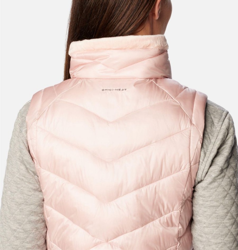 Columbia Joy Peak Long Women's Vest Pink | BYKFDC-892