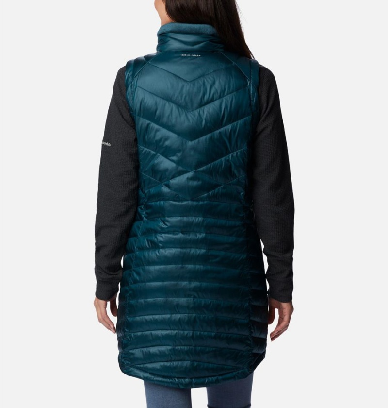 Columbia Joy Peak Long Women's Vest Turquoise | NDLFRW-079