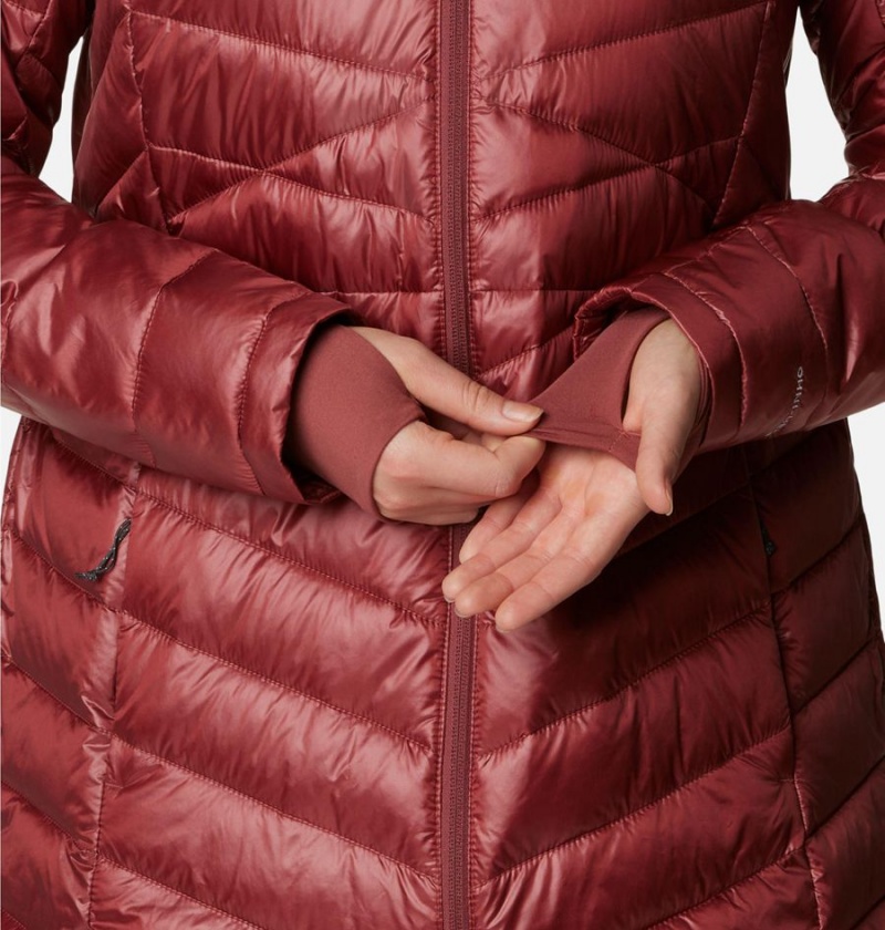 Columbia Joy Peak Mid Women's Puffer Jacket Red | MDGQIC-563