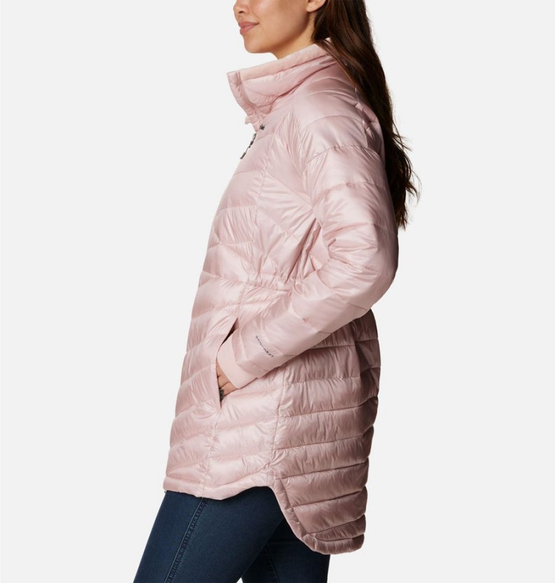 Columbia Joy Peak Mid Women's Puffer Jacket Pink | GYHAVW-084