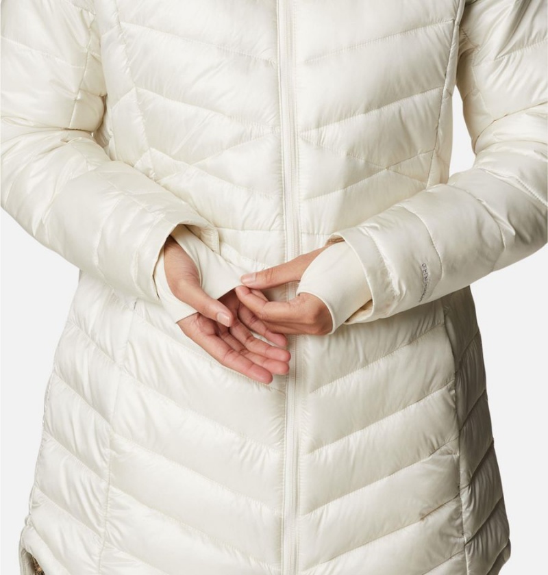 Columbia Joy Peak Mid Women's Puffer Jacket White | GFDNJH-938