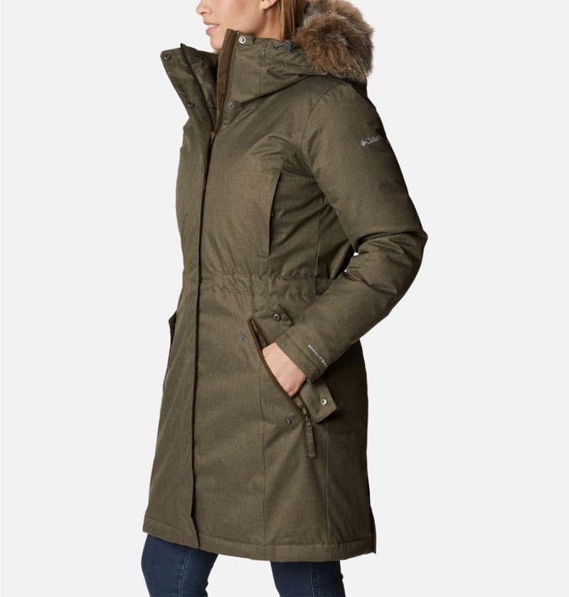Columbia Juniper Ridge Parka Women's Puffer Jacket Olive | REBCMU-073