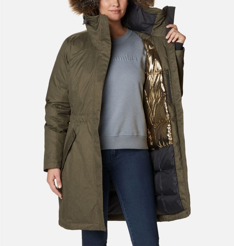 Columbia Juniper Ridge Parka Women's Puffer Jacket Olive | REBCMU-073