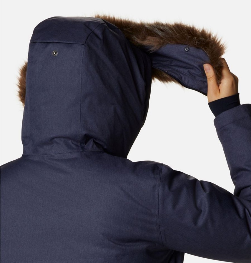 Columbia Juniper Ridge Parka Women's Puffer Jacket Navy | ZMLIGP-456