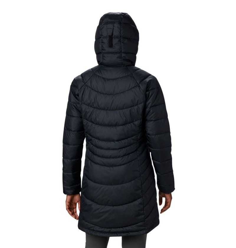 Columbia Karis Gale Long Women's Puffer Jacket Black | KSZLQW-984