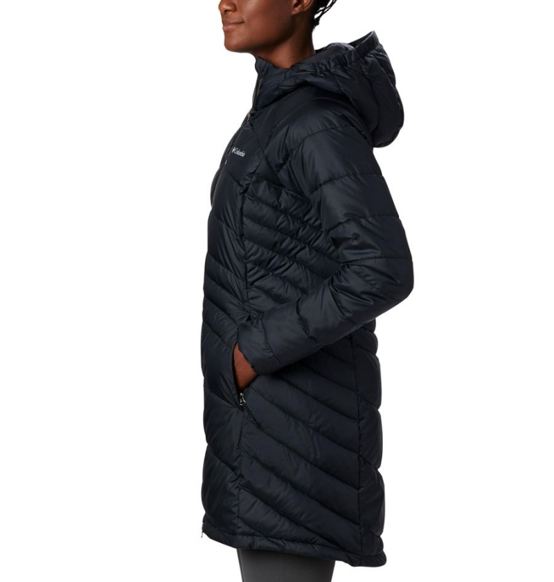 Columbia Karis Gale Long Women's Puffer Jacket Black | KSZLQW-984