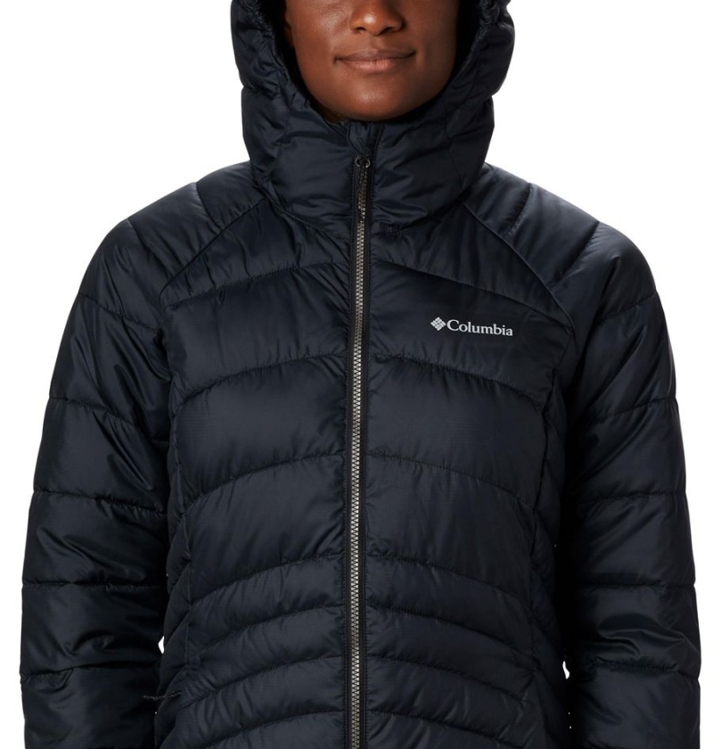 Columbia Karis Gale Long Women's Puffer Jacket Black | KSZLQW-984