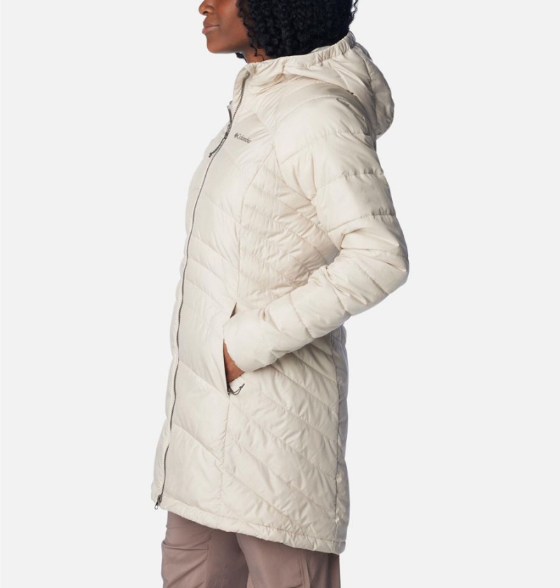 Columbia Karis Gale Long Women's Puffer Jacket White | BPLQWJ-640
