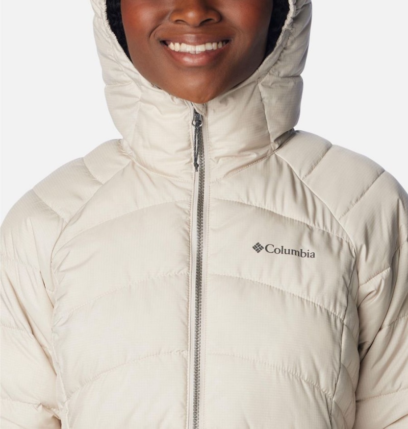 Columbia Karis Gale Long Women's Puffer Jacket White | BPLQWJ-640