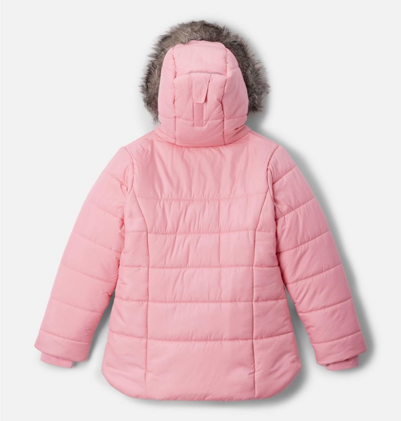 Columbia Katelyn Crest II Hooded Kids' Jacket Pink | YQNLWD-704