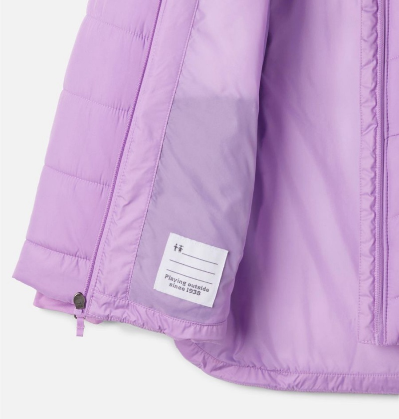 Columbia Katelyn Crest II Hooded Kids' Jacket Purple | HUEIRC-106