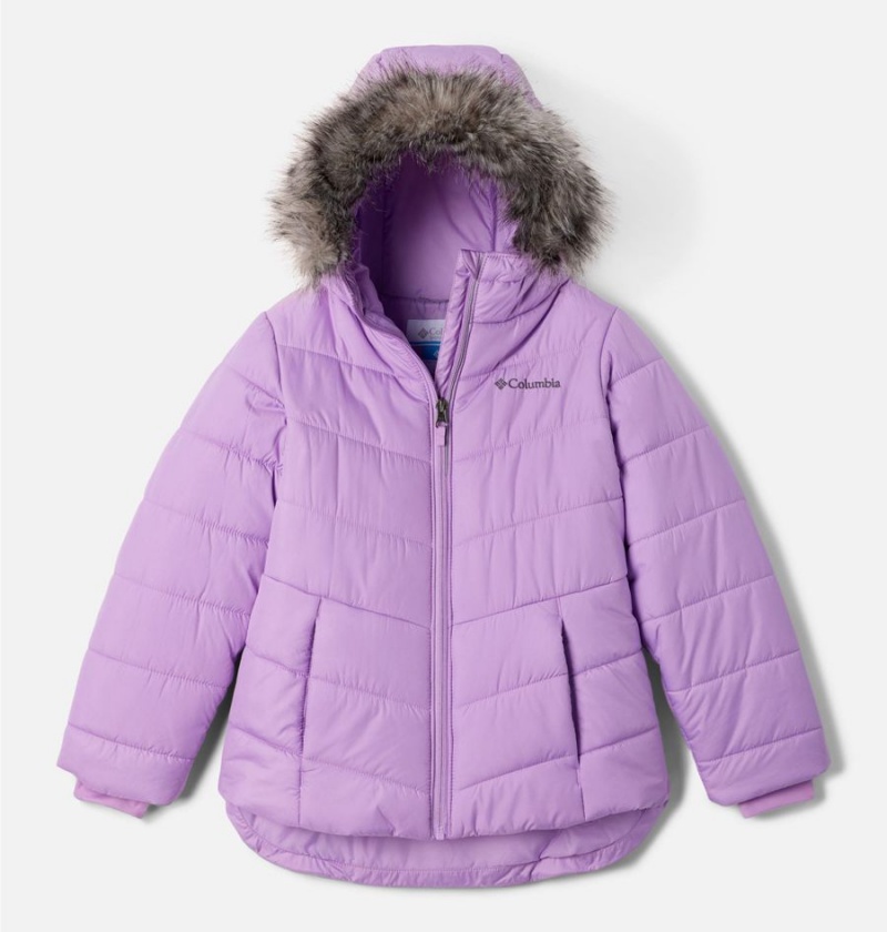 Columbia Katelyn Crest II Hooded Kids\' Jacket Purple | HUEIRC-106