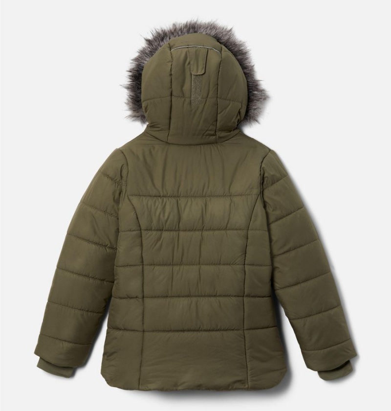 Columbia Katelyn Crest II Hooded Kids' Jacket Green | JHRWMT-608