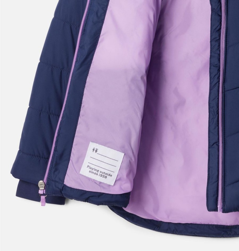 Columbia Katelyn Crest II Hooded Kids' Jacket Navy | DVENXI-463