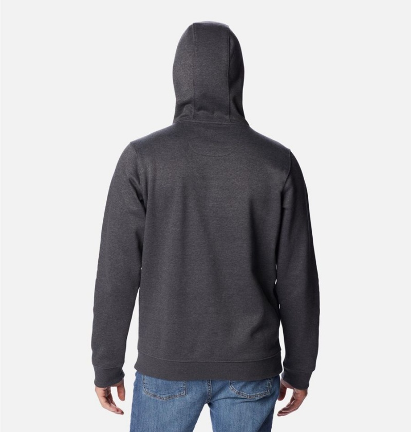 Columbia Keyhole Peak Logo Men's Hoodie Grey | AKNWLZ-308