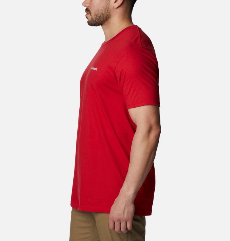 Columbia Kingston Graphic Men's T-Shirt Red | SPWIUA-603