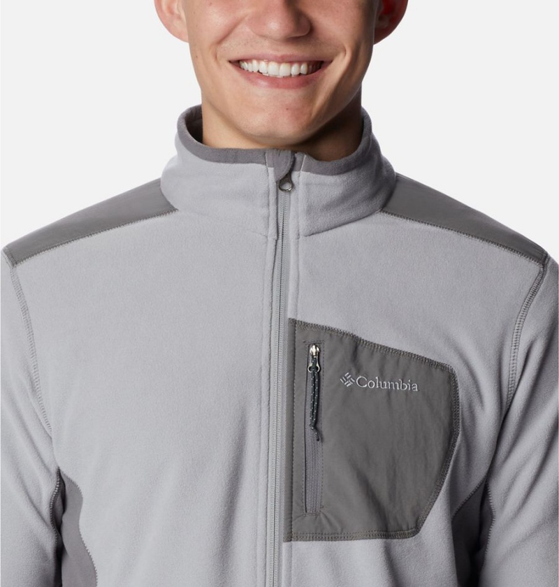 Columbia Klamath Range Full Zip Men's Fleece Jacket Grey | VAXSHZ-407