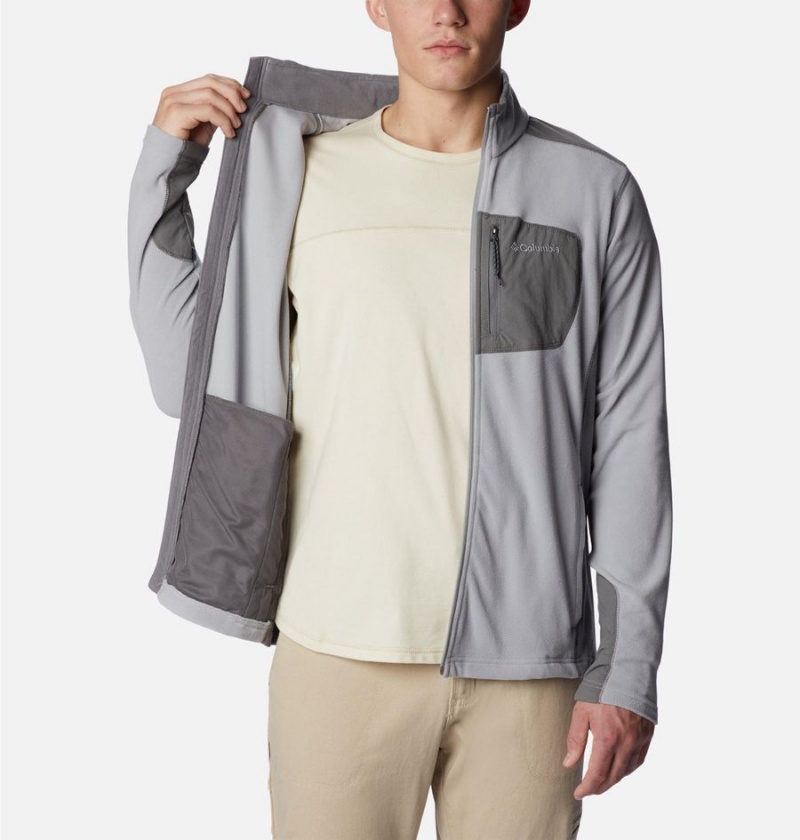 Columbia Klamath Range Full Zip Men's Fleece Jacket Grey | VAXSHZ-407