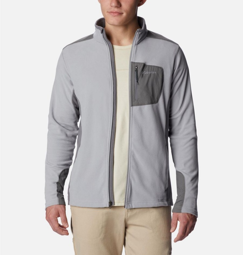 Columbia Klamath Range Full Zip Men's Fleece Jacket Grey | VAXSHZ-407