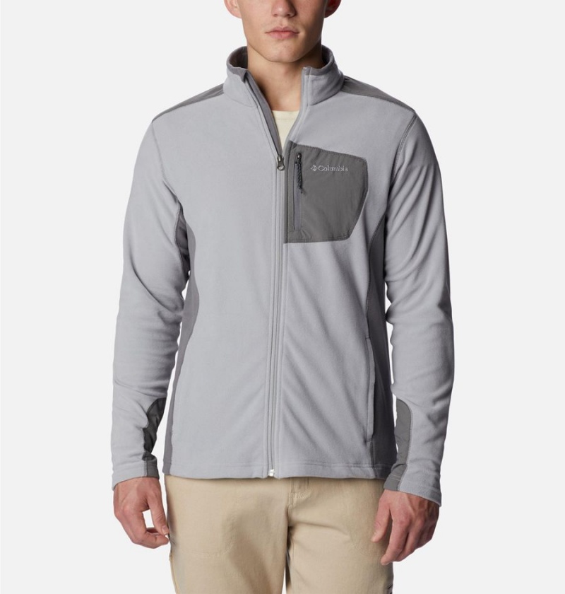 Columbia Klamath Range Full Zip Men\'s Fleece Jacket Grey | VAXSHZ-407