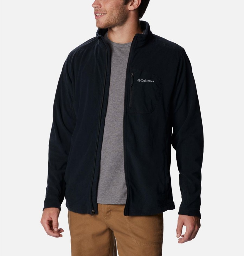 Columbia Klamath Range Full Zip Men's Fleece Jacket Black | FLMHTP-461