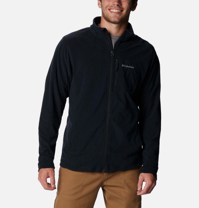 Columbia Klamath Range Full Zip Men's Fleece Jacket Black | FLMHTP-461