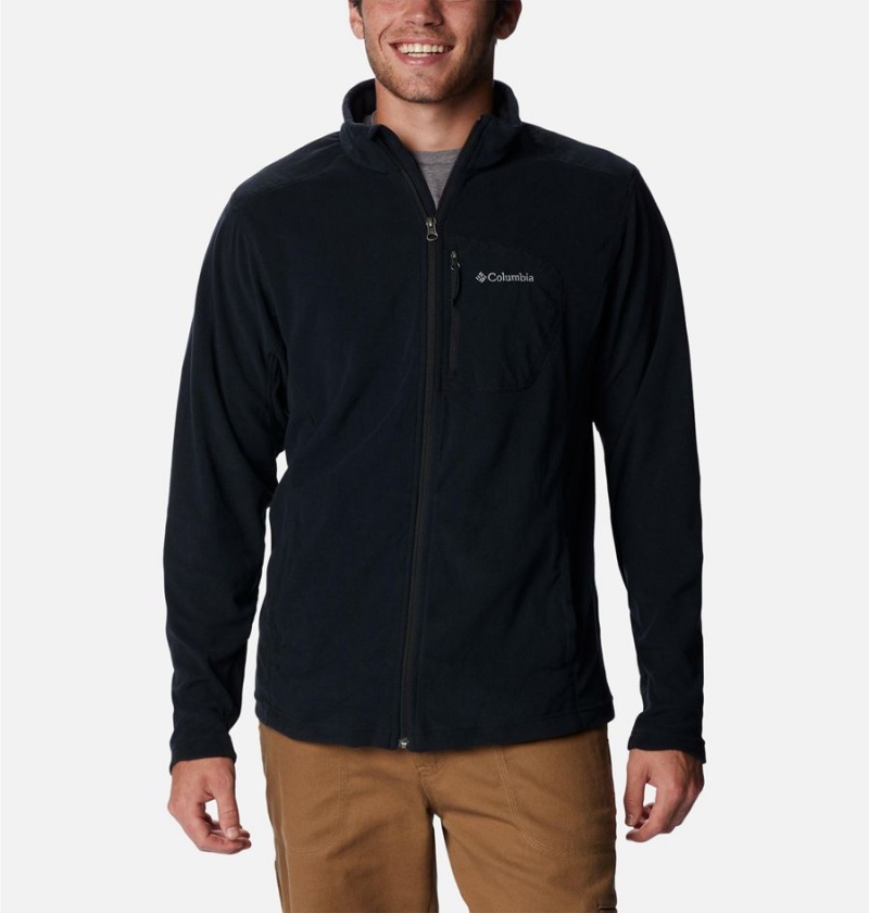 Columbia Klamath Range Full Zip Men\'s Fleece Jacket Black | FLMHTP-461