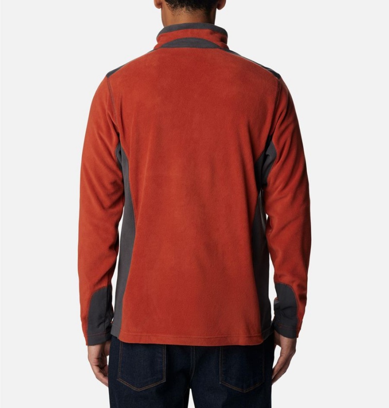 Columbia Klamath Range Full Zip Men's Fleece Jacket Red | GCZFJT-896