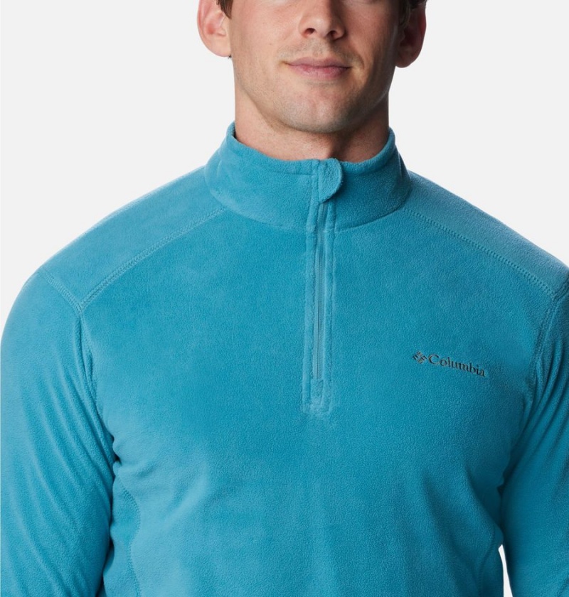 Columbia Klamath Range II Half Zip Fleece Men's Pullover Turquoise | RNLZDC-065