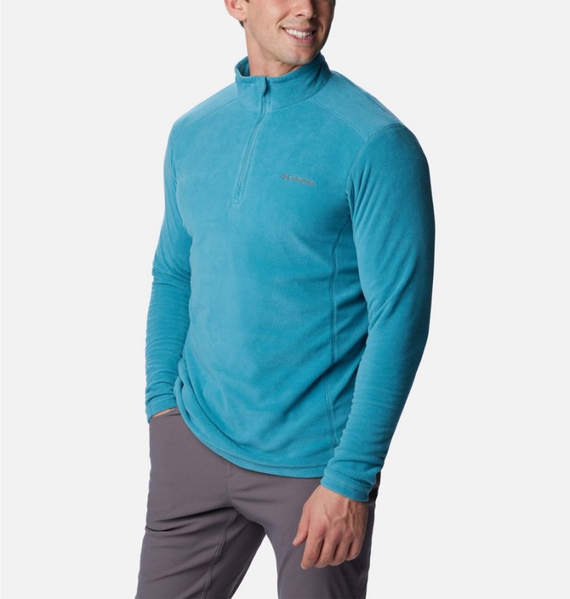 Columbia Klamath Range II Half Zip Fleece Men's Pullover Turquoise | RNLZDC-065