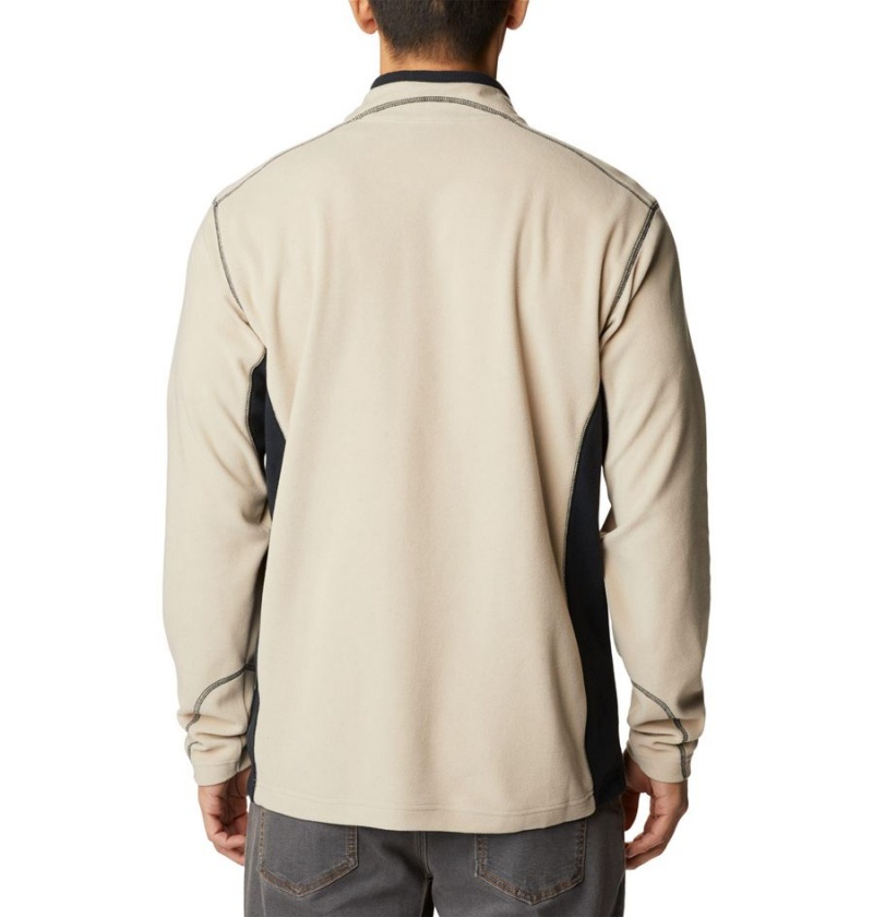 Columbia Klamath Range II Half Zip Fleece Men's Pullover Khaki | BWRPSM-649