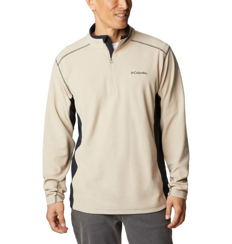 Columbia Klamath Range II Half Zip Fleece Men\'s Pullover Khaki | BWRPSM-649