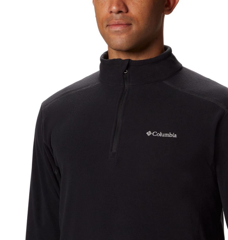 Columbia Klamath Range II Half Zip Fleece Men's Pullover Black | OPVBSG-791