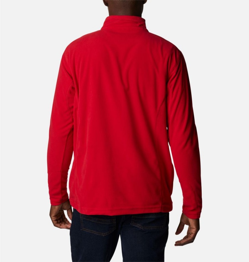 Columbia Klamath Range II Half Zip Fleece Men's Pullover Red | UZMNIS-631