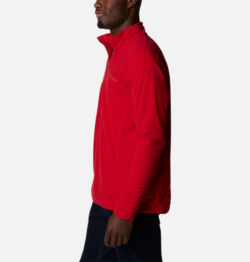 Columbia Klamath Range II Half Zip Fleece Men's Pullover Red | UZMNIS-631