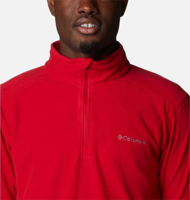 Columbia Klamath Range II Half Zip Fleece Men's Pullover Red | UZMNIS-631