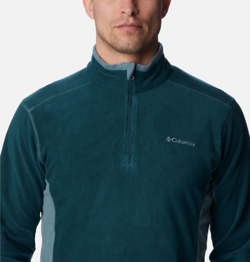 Columbia Klamath Range II Half Zip Fleece Men's Pullover Turquoise | AWFJMI-958