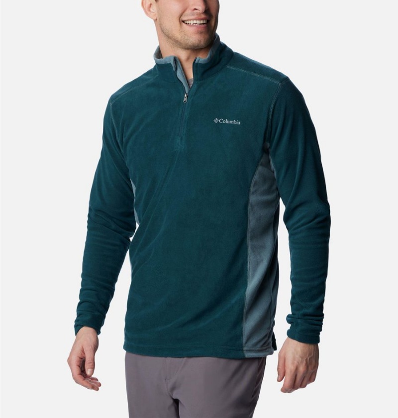 Columbia Klamath Range II Half Zip Fleece Men's Pullover Turquoise | AWFJMI-958
