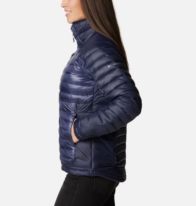 Columbia Labyrinth Loop Insulated Women's Puffer Jacket Navy | NWBQTX-609