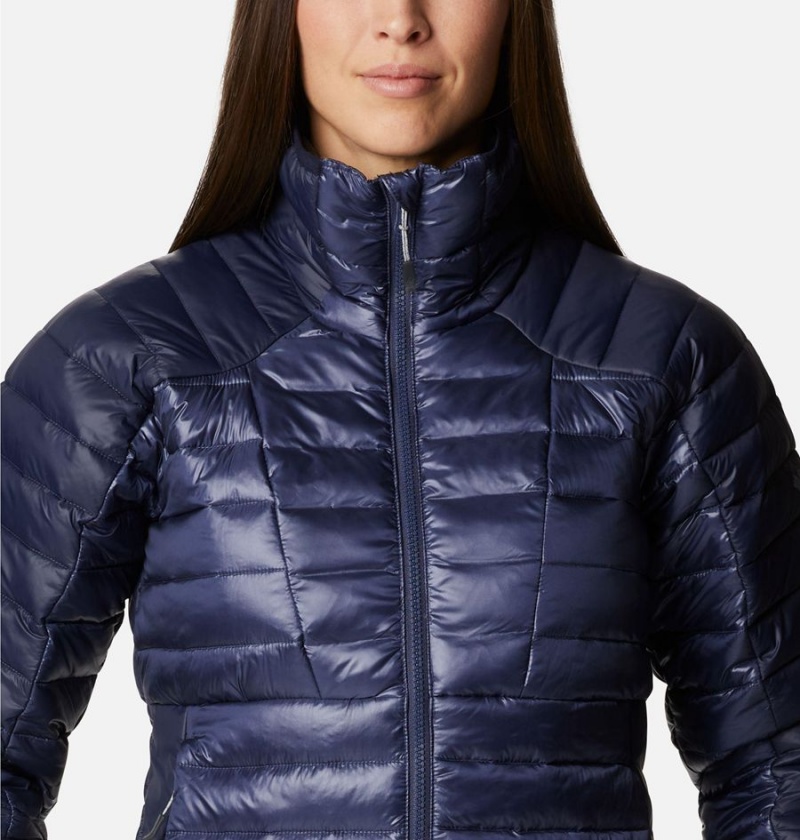 Columbia Labyrinth Loop Insulated Women's Puffer Jacket Navy | NWBQTX-609