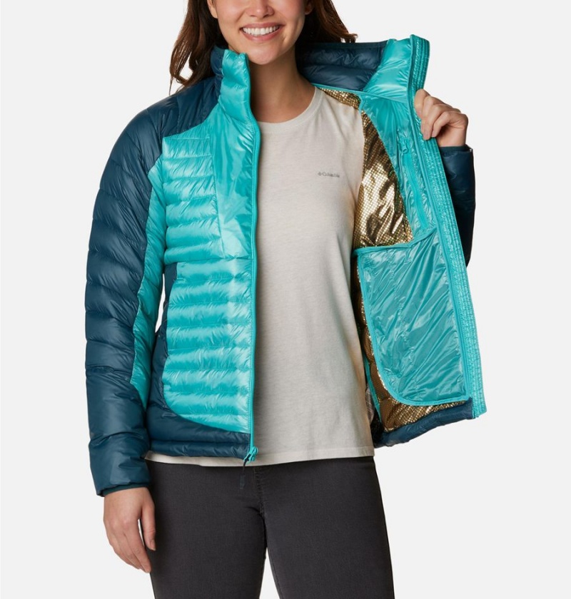 Columbia Labyrinth Loop Insulated Women's Puffer Jacket Turquoise | BRPCZL-731