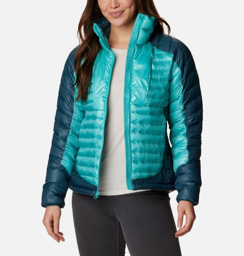 Columbia Labyrinth Loop Insulated Women's Puffer Jacket Turquoise | BRPCZL-731