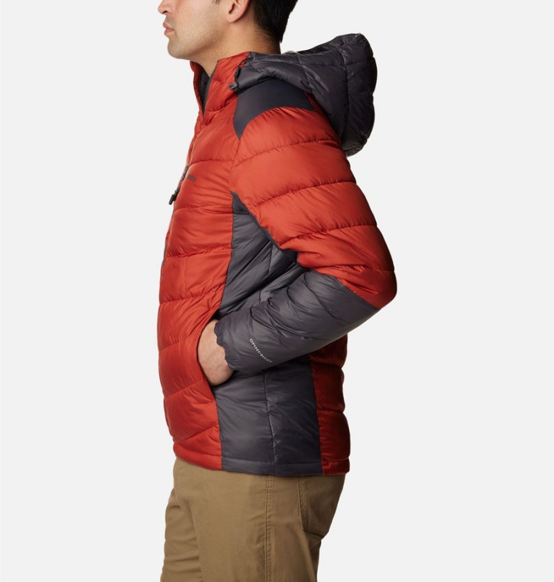 Columbia Labyrinth Loop Omni Heat Infinity Hooded Insulated Men's Puffer Jacket Red | ULKZXQ-514