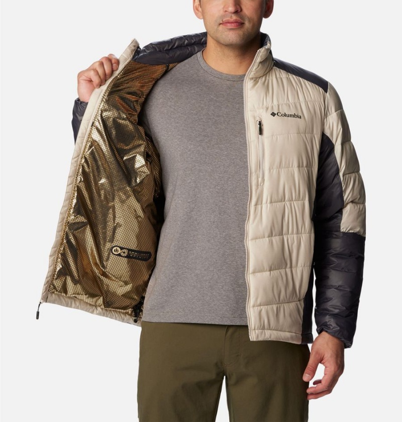Columbia Labyrinth Loop Omni Heat Infinity Insulated Men's Puffer Jacket White | ZRLAXV-543