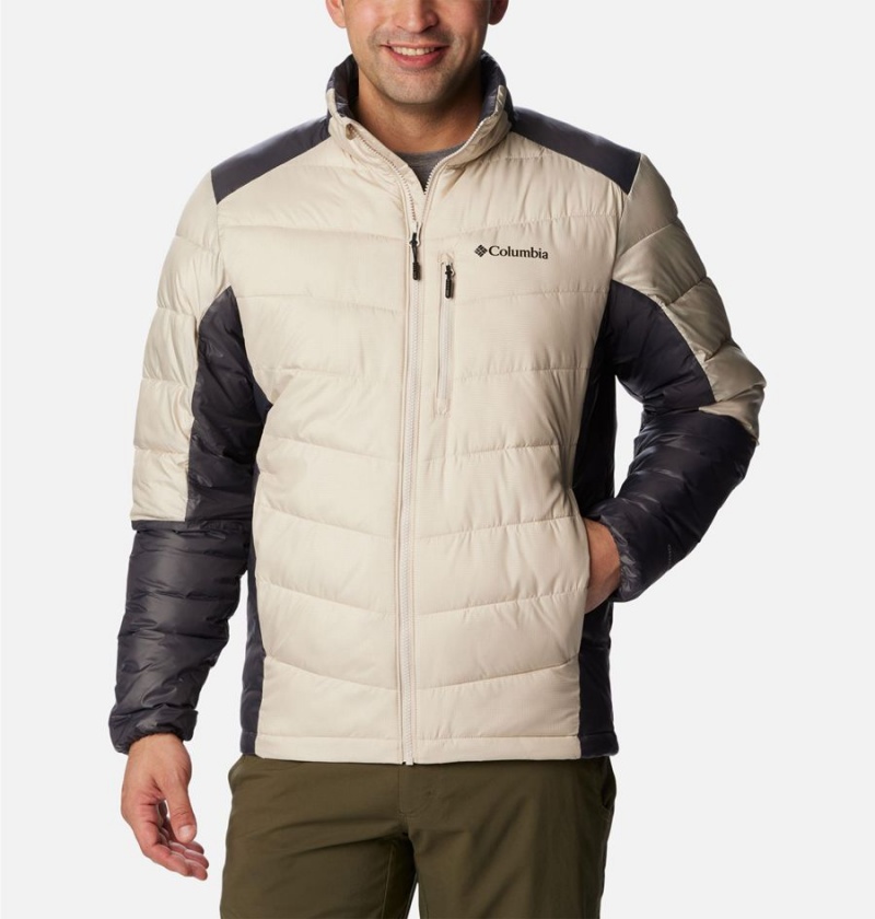 Columbia Labyrinth Loop Omni Heat Infinity Insulated Men\'s Puffer Jacket White | ZRLAXV-543
