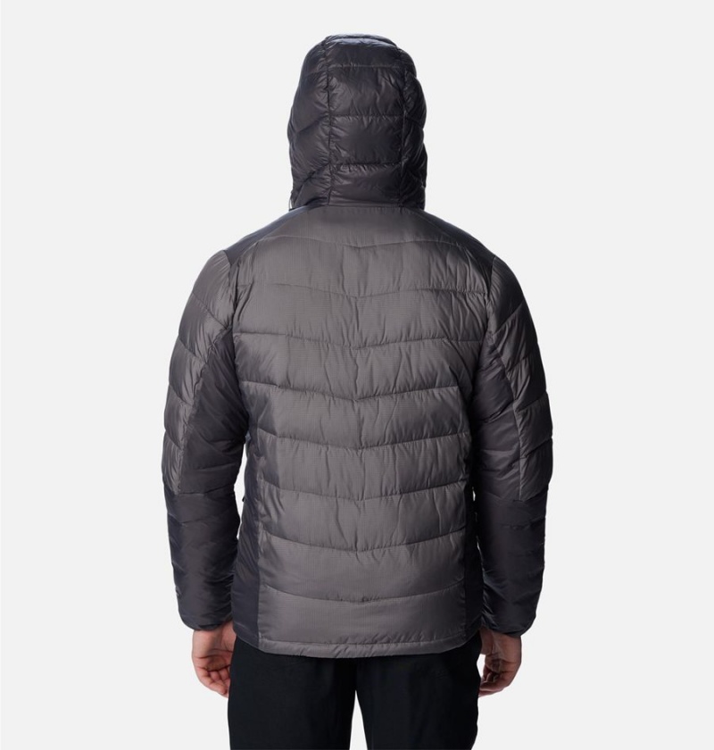Columbia Labyrinth Loop Omni Heat Infinity Hooded Insulated Men's Puffer Jacket Grey | YNOHJR-081