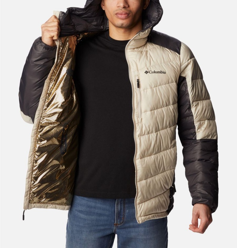 Columbia Labyrinth Loop Omni Heat Infinity Hooded Insulated Men's Puffer Jacket White | AYJIRC-895