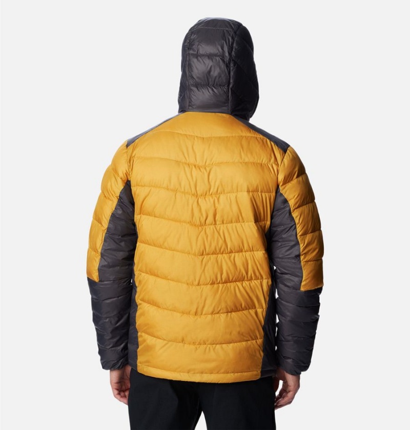 Columbia Labyrinth Loop Omni Heat Infinity Hooded Insulated Men's Puffer Jacket Yellow | VLHSRA-671